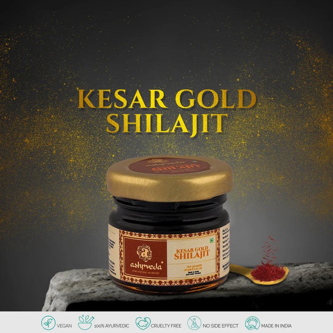 Kesar Gold Shilajit Natural Kesar Gold Shilajit  Ayurvedic Kesar Gold Shilajit 