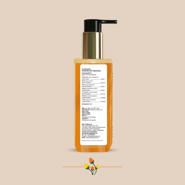 Anti acne face cleanser back side