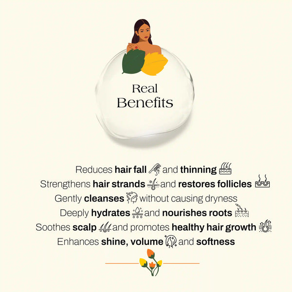 Shikakai and Bhringraj Hair Wash Shampoo & Conditioner Combo