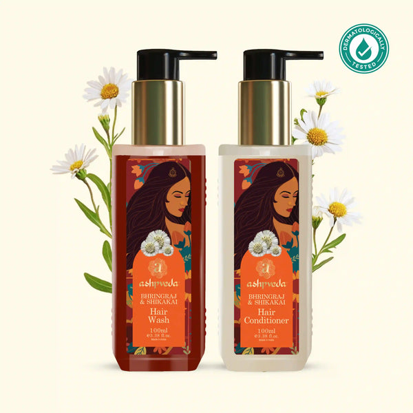 Shikakai and Bhringraj Hair Wash Shampoo & Conditioner Combo