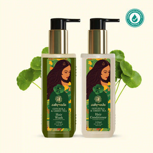 Gotu Kola and Green Tea Hair Wash & Conditioner Combo