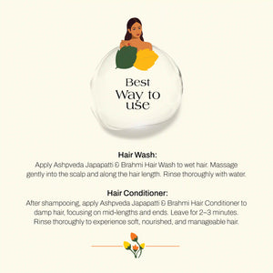 Essentials Of Japapatti & Brahmi Hair Wash & Conditioner Combo