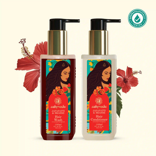 Essentials Of Japapatti & Brahmi Hair Wash & Conditioner Combo