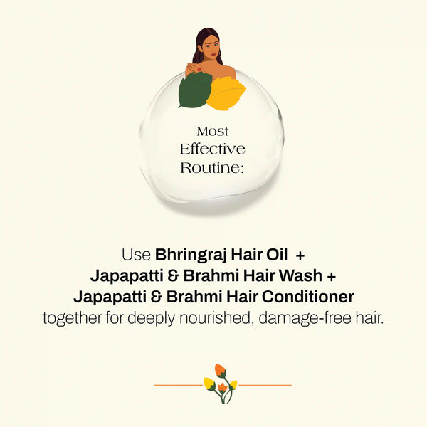 Essentials Of Japapatti & Brahmi Hair Wash & Conditioner Combo