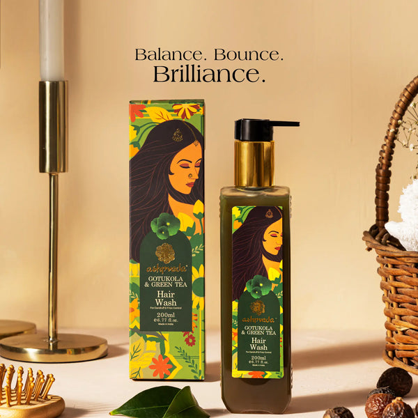 Green Tea & Gotukola Hair Wash