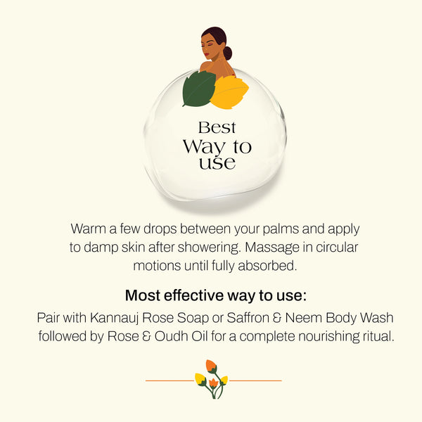 Kannauj Rose & Oudh Bath & Body Oil