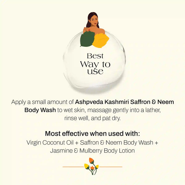 Radiant Kashmiri Saffron & Neem Body Wash