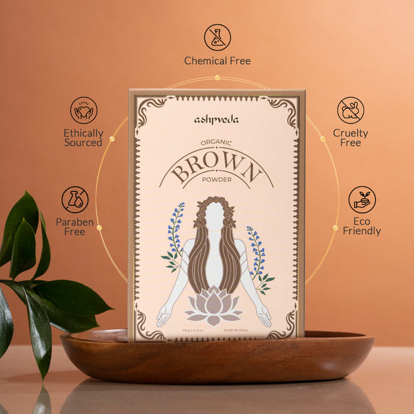 Organic Brown hair Color Ashpveda