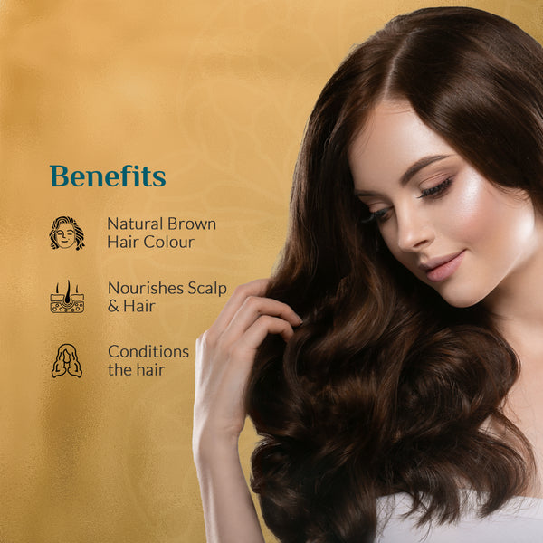 Organic Brown hair Color Ashpveda