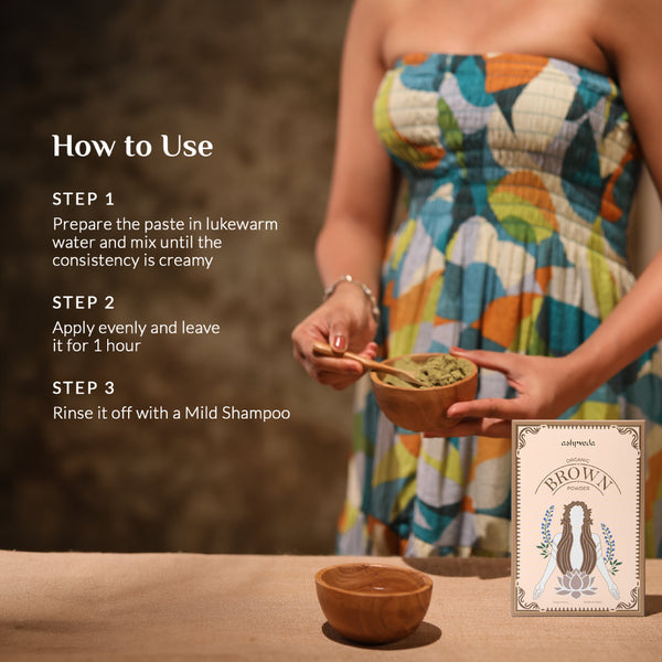 Organic Brown Hair Colour Powder - Ashpveda