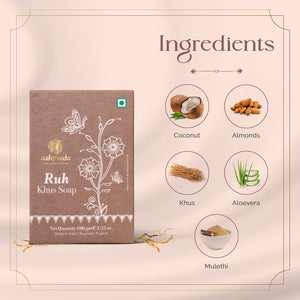 Ruh Khus Soap Natural Khus Soap Ayurvedic Khus Soap