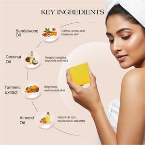 Sandalwood & Turmeric Ayurvedic Handmade Soap