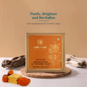 Natural Sandalwood and Turmeric Soap 