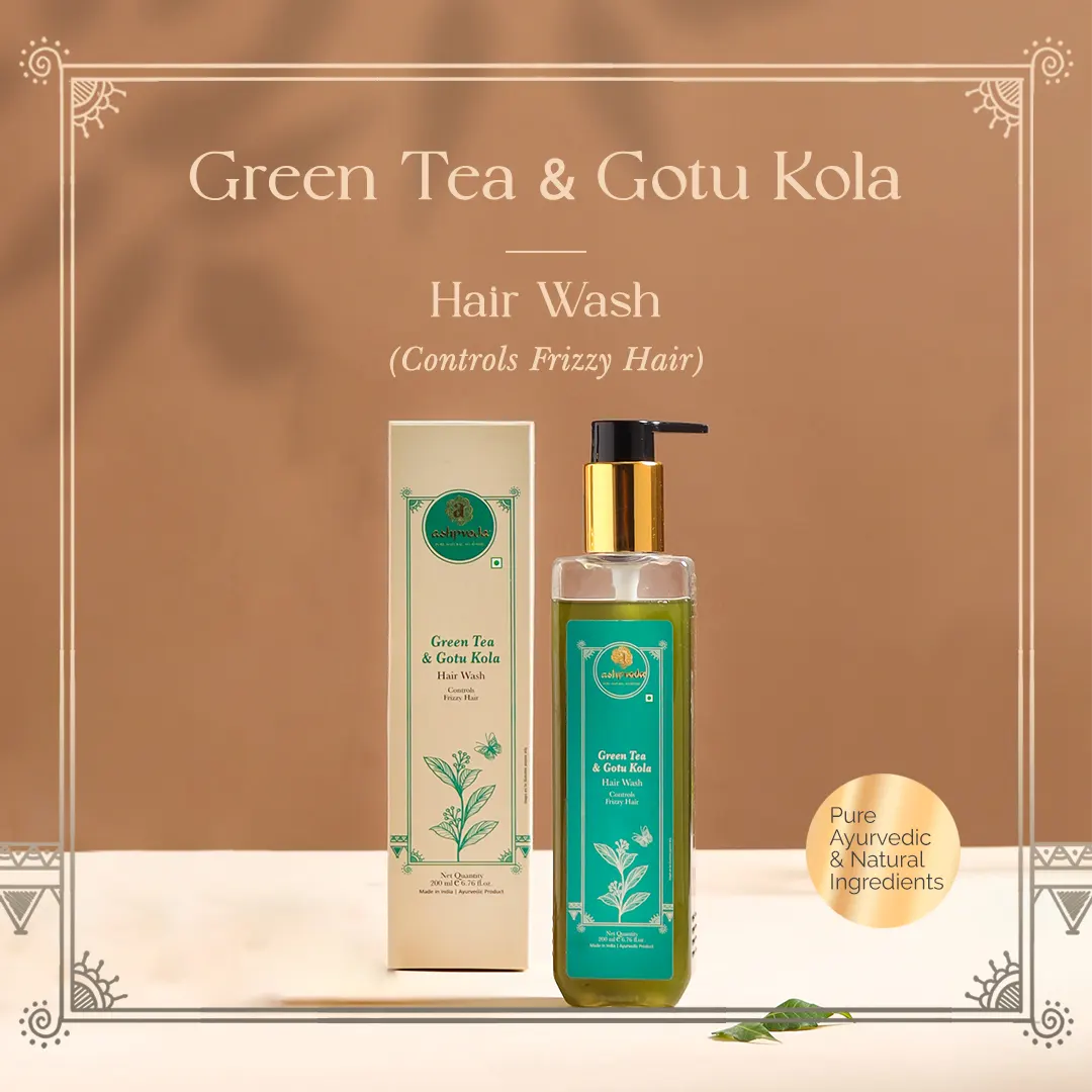 Green Tea Hair Wash Natural Hair Wash Ayurvedic Hair Wash 