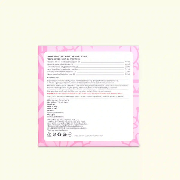 Rose Ayurvedic Handmade Soap