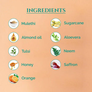 Saffron Neem Body Wash Natural Saffron Neem Body Wash Ayurvedic Saffron Neem Body Wash 