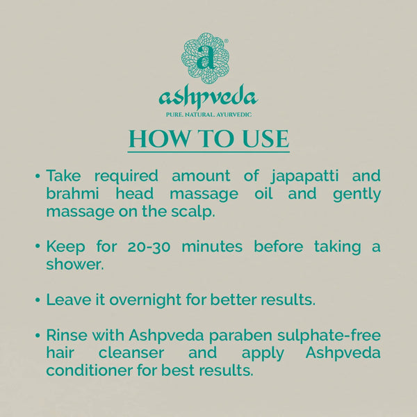 Japapatti Bramhi Head Massage Oil Natural Head Massage Oil Ayurvedic Head Massage Oil 